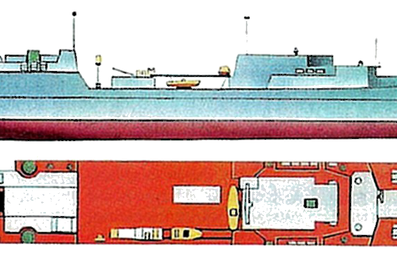 Корабль Россия - Ivan Gren [Project 11711 Landing Ship] - чертежи, габариты, рисунки